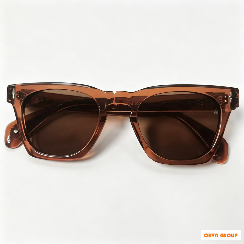 Luxury Hand Polished Acetate Sunglasses, High-End Full Rim Acetate Frame Polarized Sunglasses for Men Women