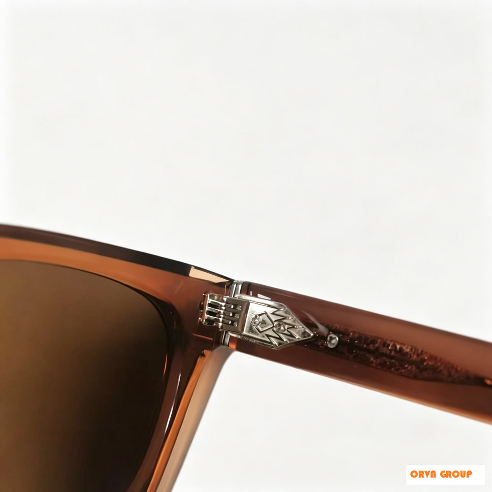 Luxury Hand Polished Acetate Sunglasses, High-End Full Rim Acetate Frame Polarized Sunglasses for Men Women